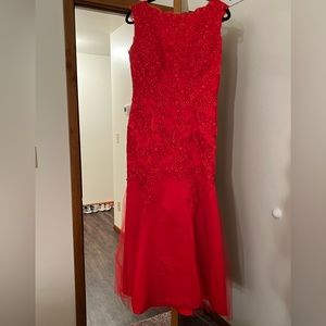 Red JJ’s house formal dress